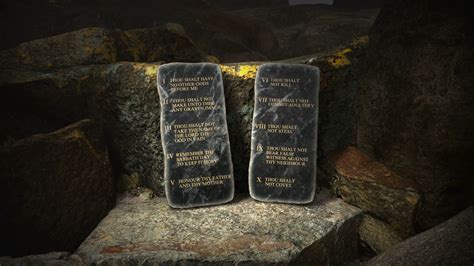 The Ten Commandments, Carved In Stone Tablets Motion - Ten Commandments Stone Tablet (#834674 ...