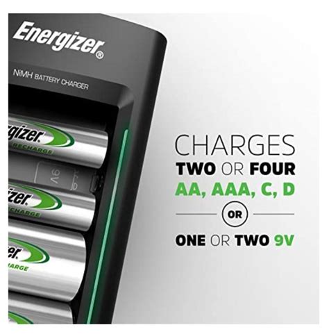 Energizer Rechargeable Battery Charger plus Rechargeable Battery ...