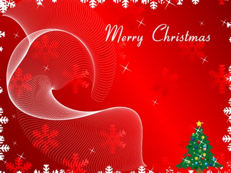 Merry Christmas Greeting Card on Red Background by 123freevectors on DeviantArt