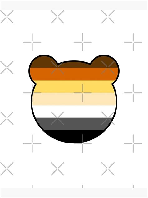 "Gay Bear Face - Bear Pride Flag" Poster by Sleazoid | Redbubble