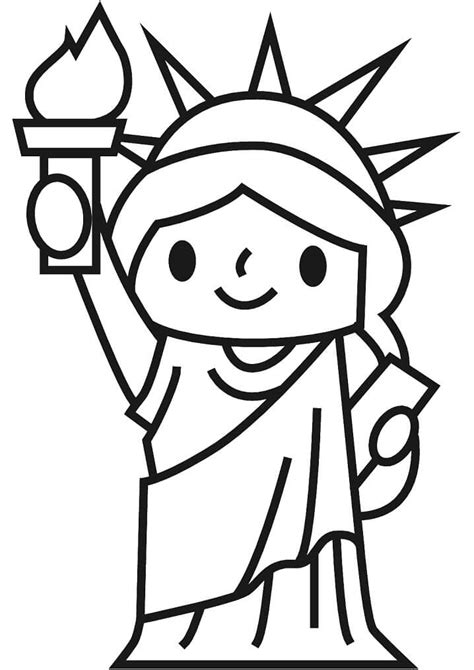 Statue of Liberty Coloring Pages - Free Printable Coloring Pages for Kids