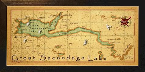 Leo Lakes: Beautiful Great Sacandaga Lake Map