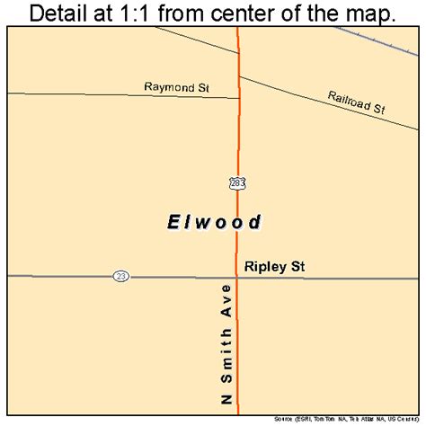 Elwood Nebraska Street Map 3115570