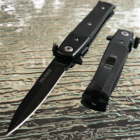 7" Tac Force Tactical Mini Milano Assisted Stiletto Pocket Knife