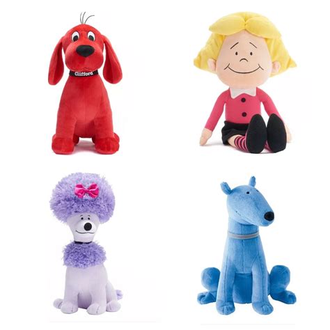 Clifford The Big Red Dog Cleo Emily Elizabeth Mac 4Pc 12” Plush Stuffed Kohls New - Walmart.com