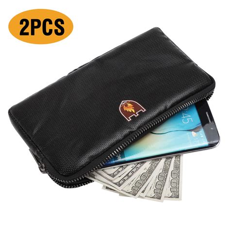 2/1Pcs Fireproof Money Bag, 8.2"*4.7" Fireproof and Waterproof Cash Bag, Small Fireproof Bag ...