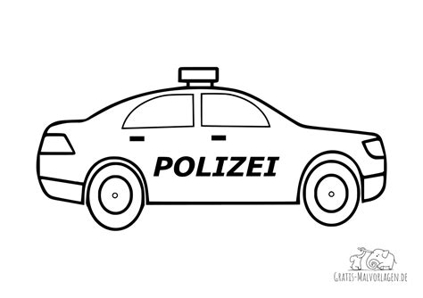 Ausmalbilder Polizei - Gratis Malvorlagen