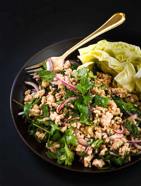 Easy Larb Recipe with Chicken - Posh Journal