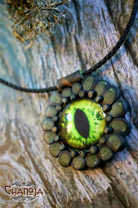 Dragon Eye Pendant-green dragoneye fantasy jewelry witchy | Etsy