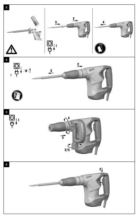 HILTI TE 500-X Demolition Hammer Instruction Manual