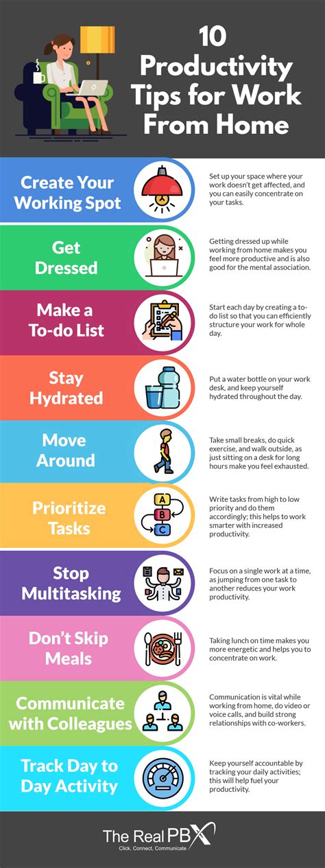 10 Tips To Stay Productive While Working from Home [Infographic]