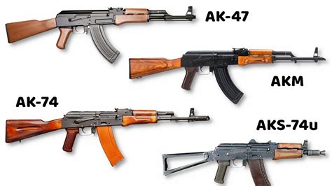 ¿Cuál es la Diferencia entre AK-47, AKM, AK-74 y AKS-74u? - YouTube