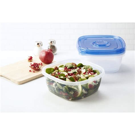 Glad Food Storage Containers - Family Sized Container - 104 Ounces - 3 ...