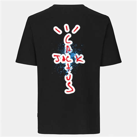 Travis Scott Cactus Jack Colored Logo T-shirt - Black - Official Travis ...