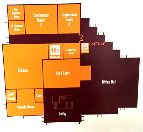 locations of offices in the De Anza College Campus Center – Mary Donahue