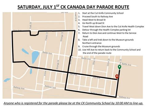 CK Canada Day Parade Route – Town of Cut Knife