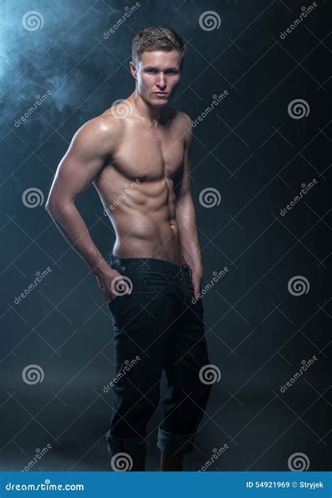 Fitness male model stock image. Image of portrait, good - 54921969