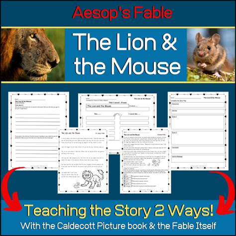 The Lion and the Mouse | Teaching Aesop's Fable 2 Ways - My Teaching ...