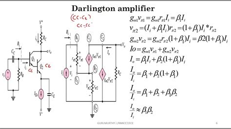 Lecture7 Multistage amplifiers Cascade amplifier, Darlington amplifier ...