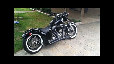 softail slim custom - YouTube