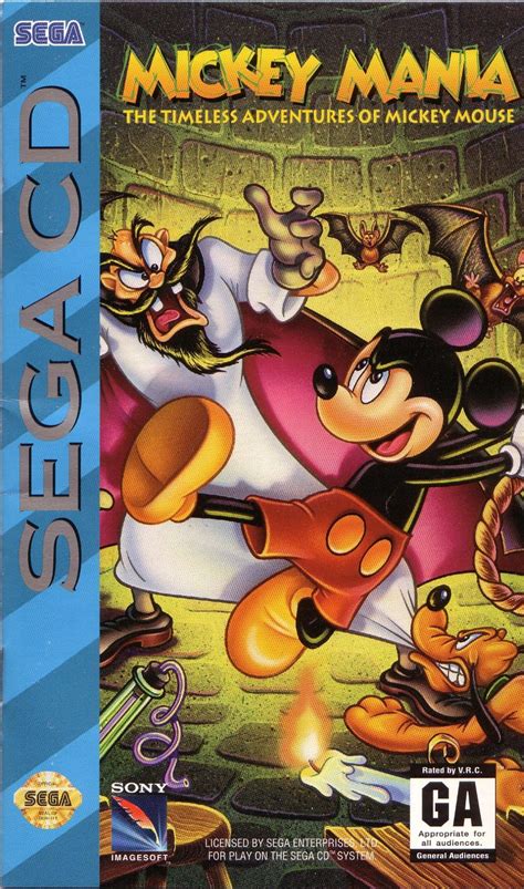 Mickey Mania Timeless Adventures of Mickey Mouse Sega CD Game