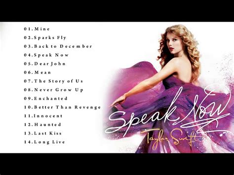 Speak Now Taylor Swift Album Cover