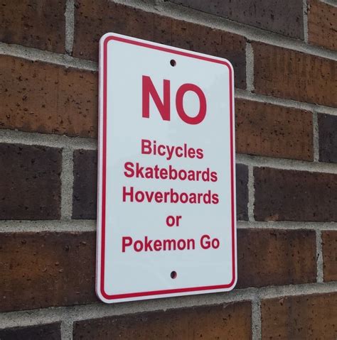 No Pokemon Sign from Hammerspace Labs | Pokemon, Pokemon go, Signs