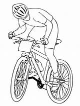 A Cyclist Coloring Page  Free Printable Pages For Kids sketch template