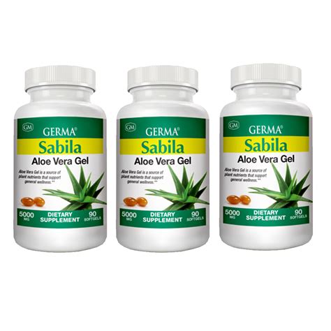 Germa Aloe Vera Natural Laxative. Colon Cleanse. 5000 Mg. 90 Gels. Pack ...