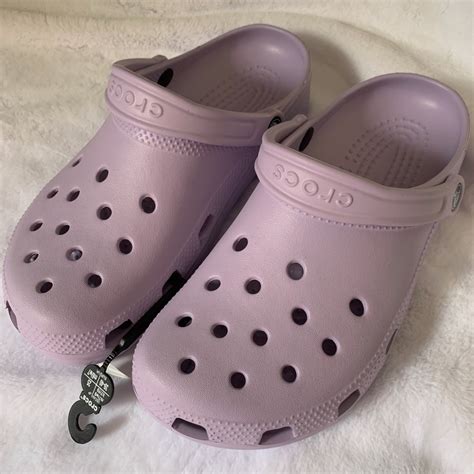 purple crocs, Women's Fashion, Footwear, Sandals on Carousell