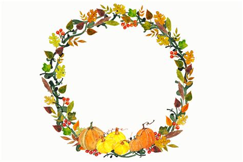 Fall Wreath Clip art Autumn Wreath Vector Graphics Leaf Leaves Wreath illustrations PNG Autumn ...