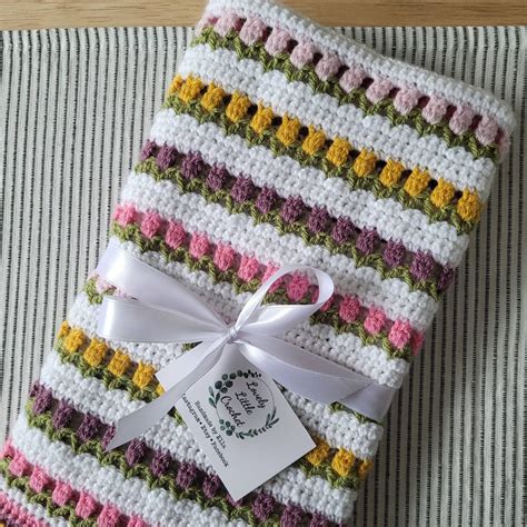 Made to Order Crochet Tulip Stitch Baby Blanket You Choose - Etsy