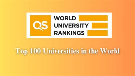 Top 100 Universities in the World based on QS Ranking - 2024 - iLovePhD