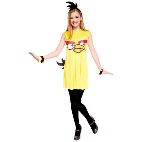 Angry Birds Yellow Bird Child/Tween Costume Large 10-12 - Walmart.com