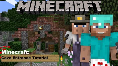 Minecraft - Cave Entrance Tutorial - YouTube