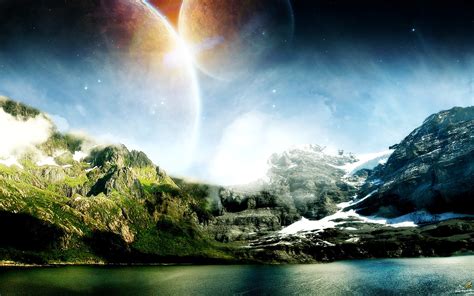 Wallpaper Science Fiction Planet Landscape - WallpaperSafari