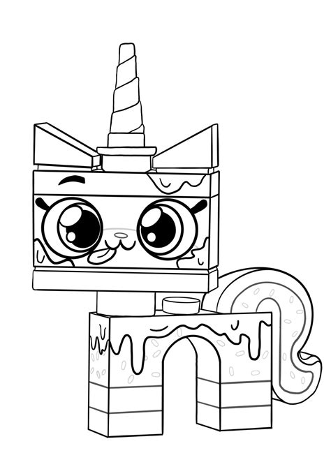 Unikitty Sprinkle Cake Kitty Coloring Page by goomba478 on DeviantArt