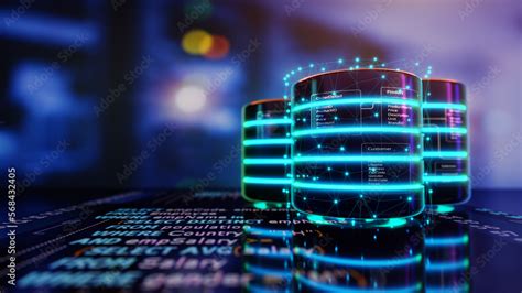 Relational database tables on databases are placed on Structured Query ...