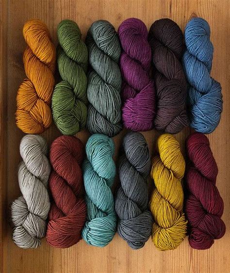 Beautiful! The Plucky Knitter Primo Worsted from Churchmouse Colorways. Oh, the possibilities ...