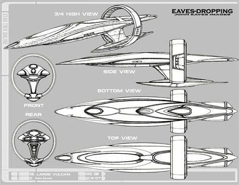 Schematic of a Large Vulcan ship from Star Trek: Enterprise : r/StarshipPorn