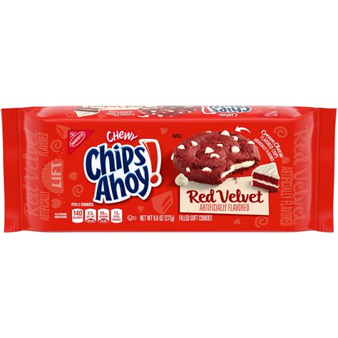 CHIPS AHOY! Chewy Red Velvet Cookies, 1 Pack (9.6 oz.) - Walmart.com - Walmart.com