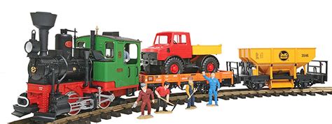 LGB - Work Train Starter Set -- With Steam & Sound 120V - G (Part #72403)