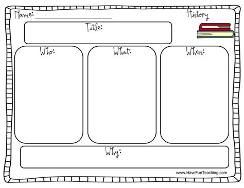 History Graphic Organizer Worksheet - Have Fun Teaching | History graphic organizers, Graphic ...