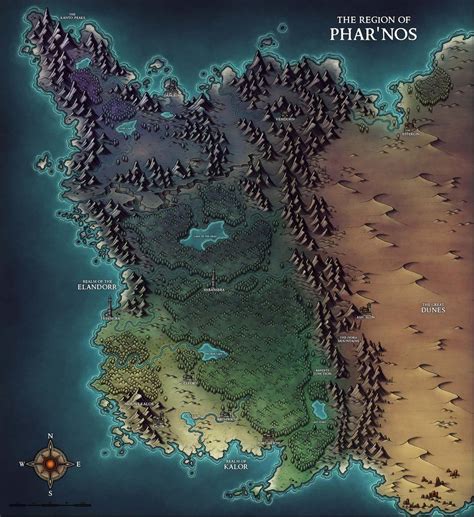 Phar'nos : dndmaps | Fantasy world map, Fantasy map, Dnd world map