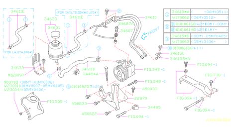 Subaru Legacy Power Steering Pressure Hose Clip - 34615AC011 | The Autobarn Subaru, Countryside IL