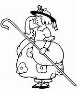 BlueBonkers Coloring Page Sheets  Little Bo Peep Story Character sketch template