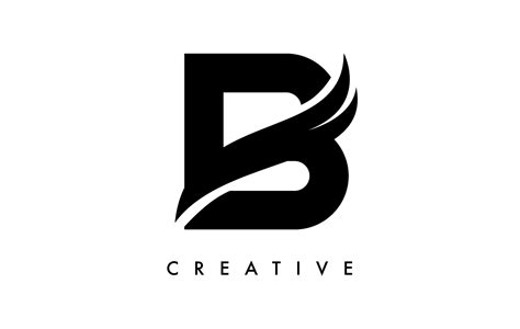 Letter B Logo Icon Design With Swoosh And Creative Cu - vrogue.co