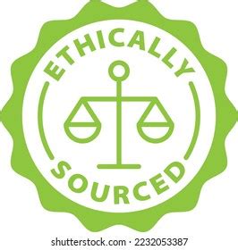 Ethically Sourced Green Stamp Ethical Symbol Stock Vector (Royalty Free) 2232053387 | Shutterstock