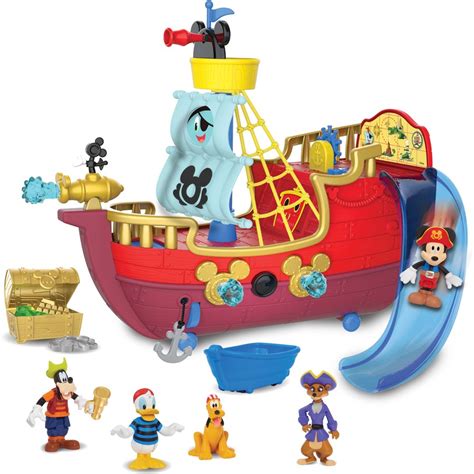 Mickey Mouse Funhouse Treasure Adventure Pirate Ship | BIG W