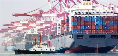 China Qingdao Port Container Terminal Editorial Photo - Image of ...